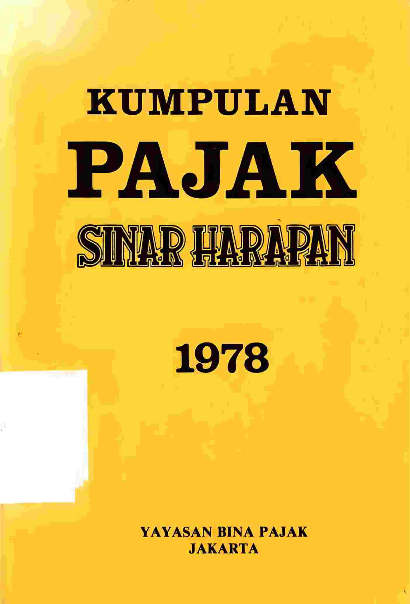 Kumpulan Pajak Sinar Harapan 1978