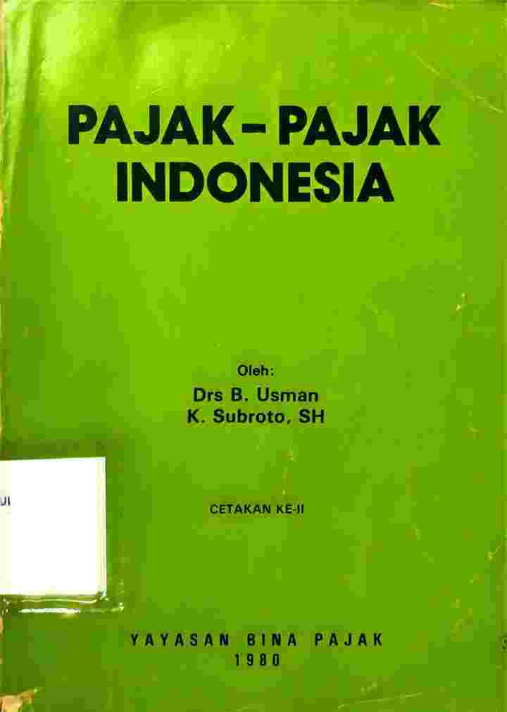 Pajak-Pajak Indonesia Cetakan ke-II